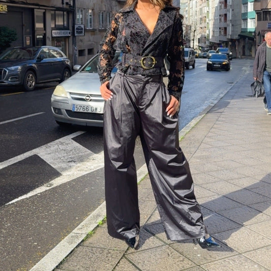 Pantalón de Licra con Basta Abierta