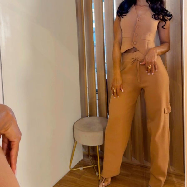 Conjunto de Punto Chaleco y Pantalón Bahía