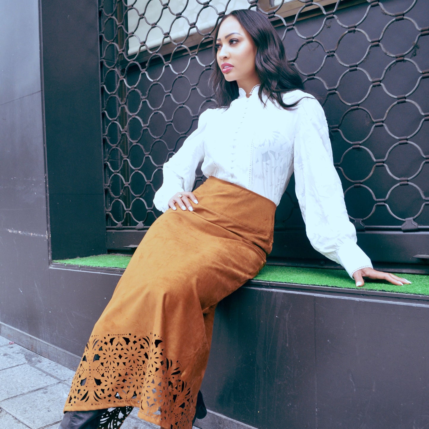 Blusa Blanca Piel Algodón